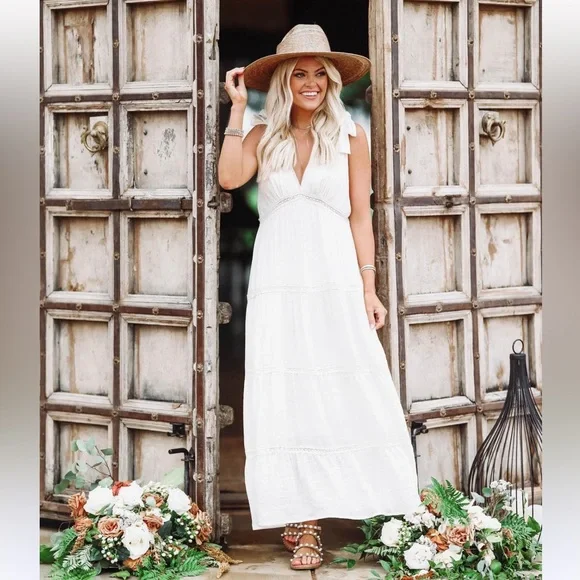 knee length dresses for ladies Set on Forever Maxi Dress